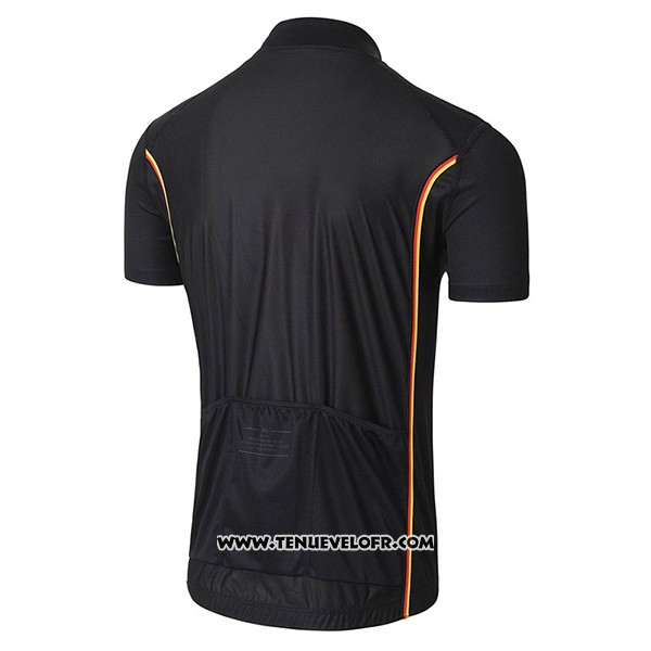 2017 Maillot Ciclismo Tour DE France Noir Manches Courtes et Cuissard